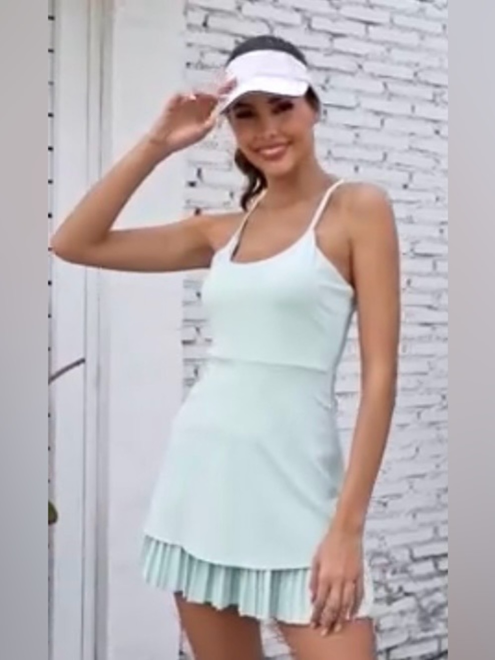 Light Teal Athletic Tennis/Golf Dress and Shorts Set